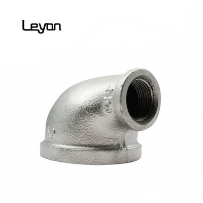 1/2 &quot;Mạ kẽm đúc khuỷu tay bằng sắt dễ uốn có ren 90 độ Giảm khuỷu tay