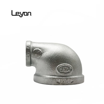 1/2 &quot;Mạ kẽm đúc khuỷu tay bằng sắt dễ uốn có ren 90 độ Giảm khuỷu tay